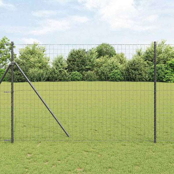 Eurozaun Schwarz 1,6x10m PVC-beschichtet