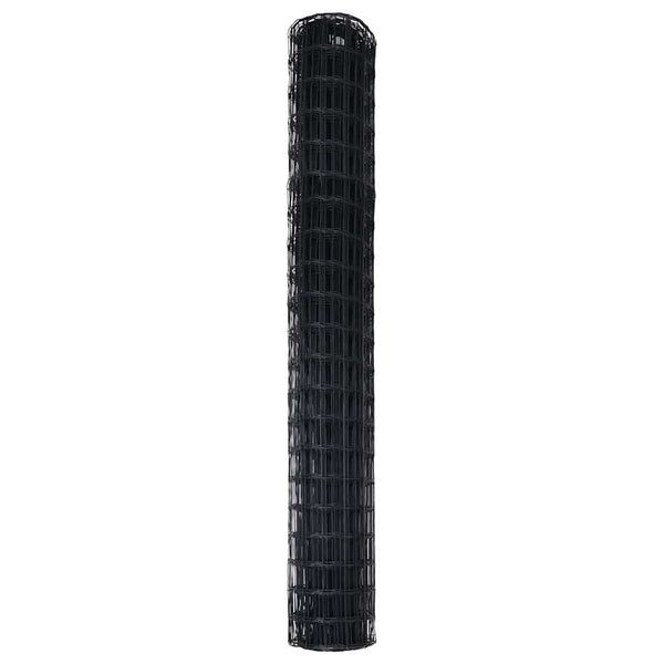 Eurozaun Schwarz 1,6x10m PVC-beschichtet