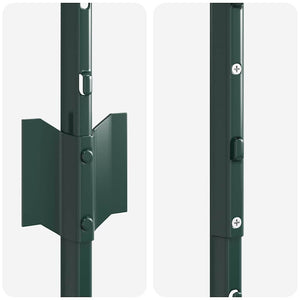 Zaunpfosten Grün 160cm, 44er Set