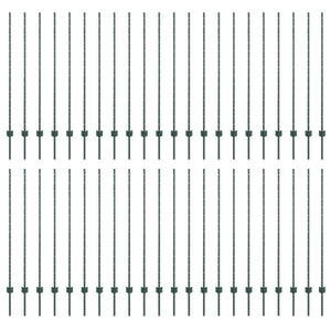 Zaunpfosten Grün 180 cm, 44er-Set