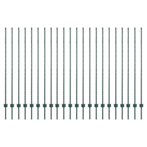 Zaunpfosten Grün 200 cm, 22er Set