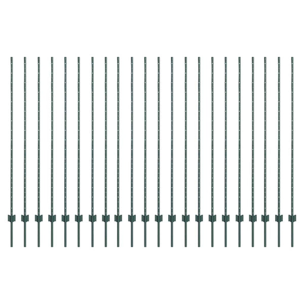 Zaunpfosten Grün 200 cm, 22er Set