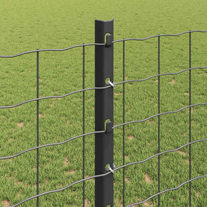 Zaunpfosten Stahl Grau 160cm - 44er Set
