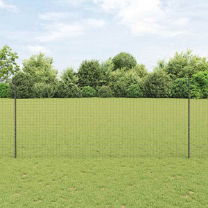 Zaunpfosten Grau Stahl 180cm 44er-Set
