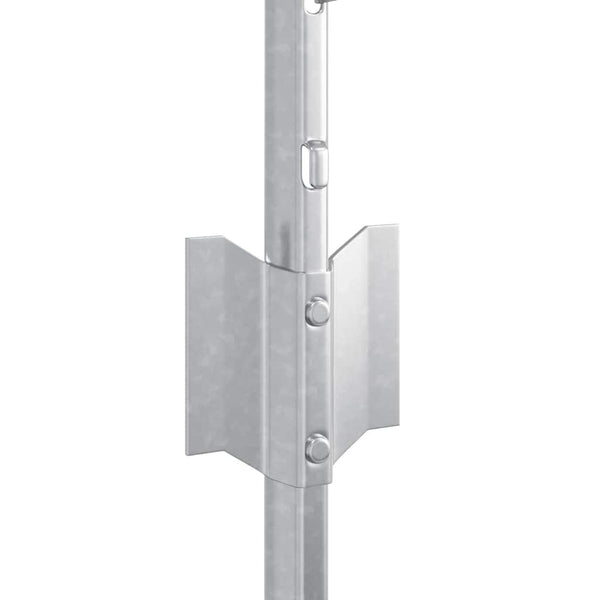 Zaunpfosten Silber 120 cm Stahl - 22er Set