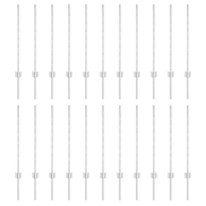 Zaunpfosten Silber 120 cm Stahl - 22er Set