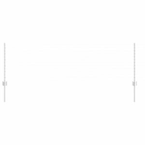 Zaunpfosten Silber 120 cm Stahl - 22er Set