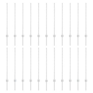 Zaunpfosten Silber 140 cm, 22 Stk.