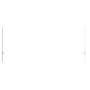 Zaunpfosten Set Silber Stahl 140cm 44 Stk