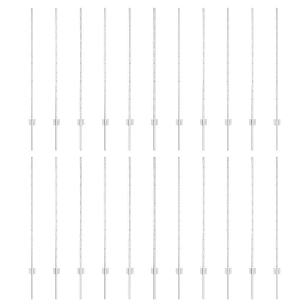 Zaunpfosten Silber 160 cm Stahl - 22er Set