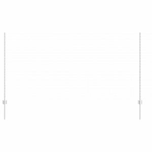 Zaunpfosten Stahl Silber 180cm 44 Stk.
