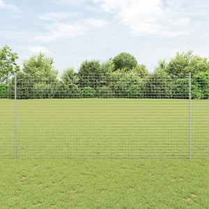 Zaunpfosten Silber 200 cm Stahl - 22er Set