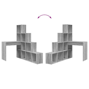 Eckschreibtisch Sonoma Grau 149,5x149,5 cm