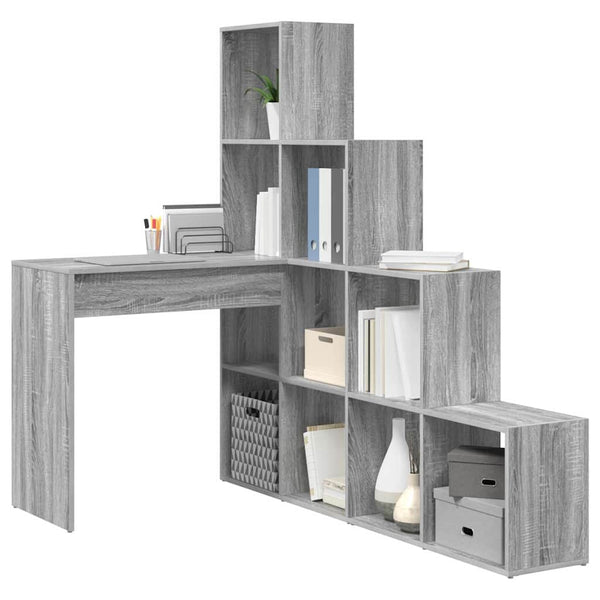 Eckschreibtisch Sonoma Grau 149,5x149,5 cm