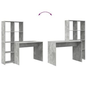 Schreibtisch Beton Grau 138,5 cm