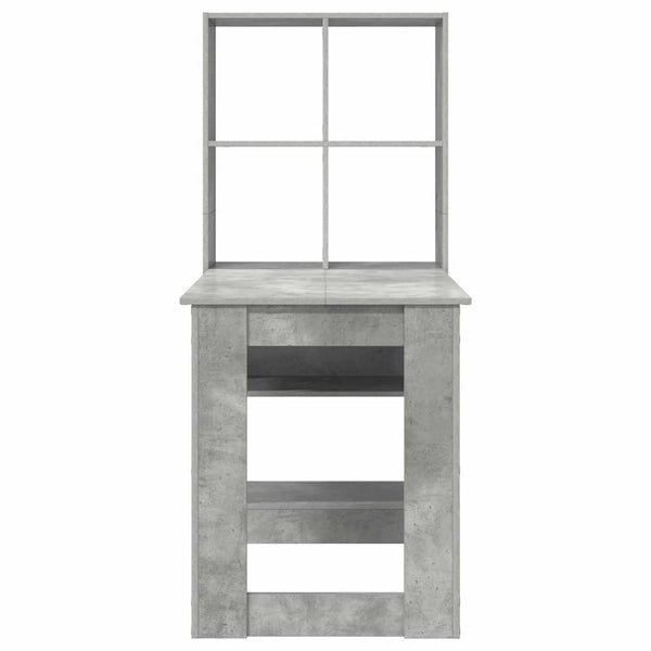 Beton Grau Schreibtisch mit Stauraum