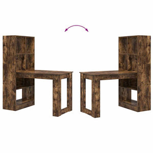 Schreibtisch Geräucherte Eiche 122 cm