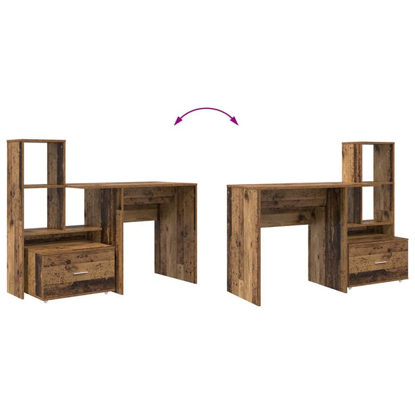 Schreibtisch Altholz mit Stauraum