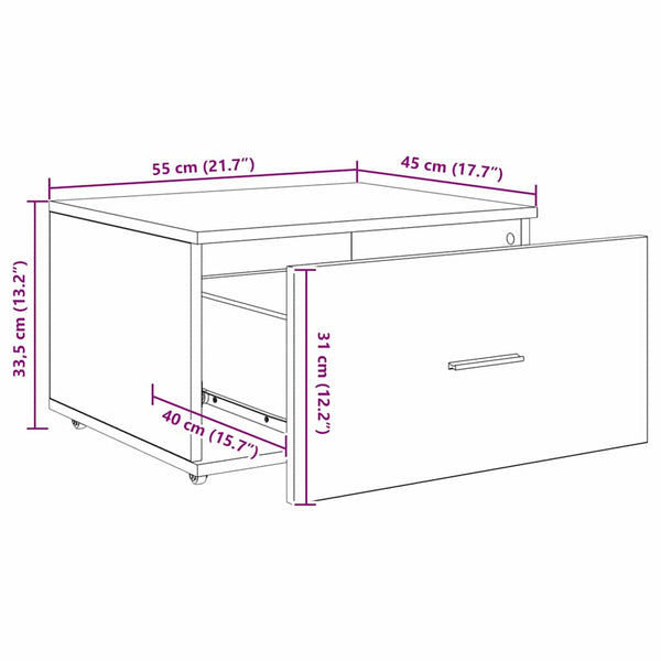 Schreibtisch Altholz mit Stauraum