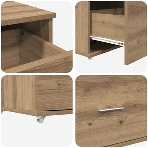 Schreibtisch Artisan Eiche mit Stauraum