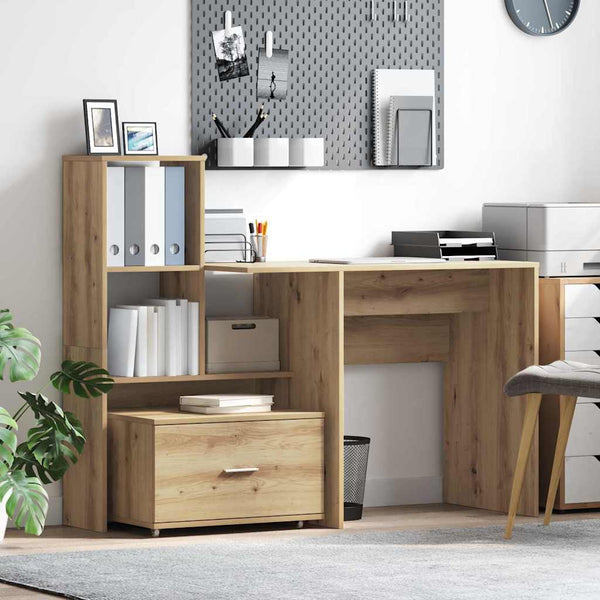 Schreibtisch Artisan Eiche mit Stauraum