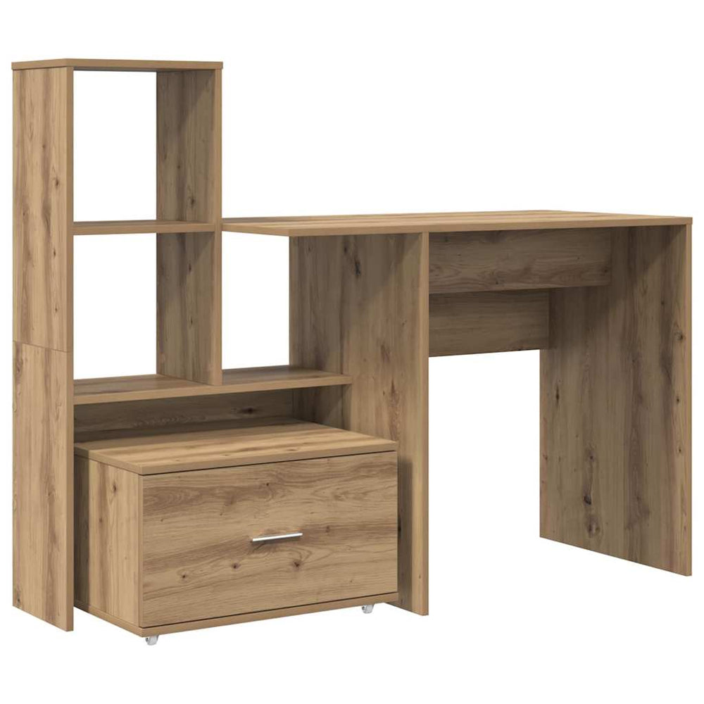 Schreibtisch Artisan Eiche mit Stauraum