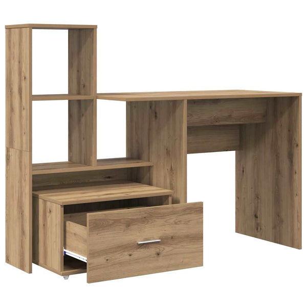 Schreibtisch Artisan Eiche mit Stauraum