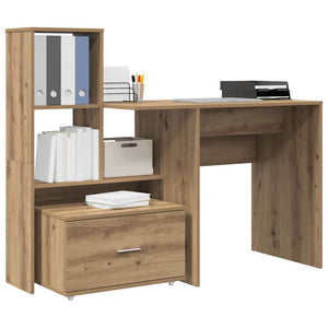 Schreibtisch Artisan Eiche mit Stauraum