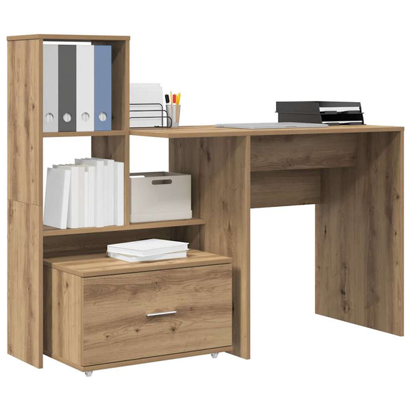 Schreibtisch Artisan Eiche mit Stauraum