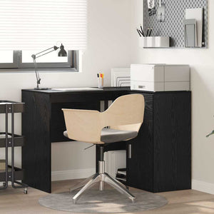 Eckschreibtisch Schwarz Eichenoptik, 102 cm