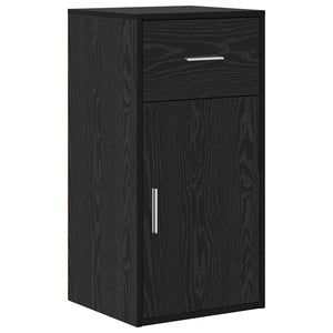 Eckschreibtisch Schwarz Eichenoptik, 102 cm