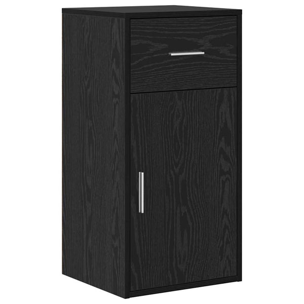 Eckschreibtisch Schwarz Eichenoptik, 102 cm