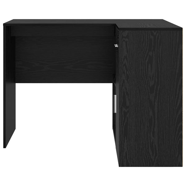 Eckschreibtisch Schwarz Eichenoptik, 102 cm