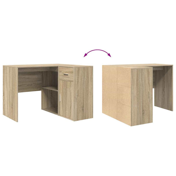 Eckschreibtisch Sonoma Eiche mit Schubladen