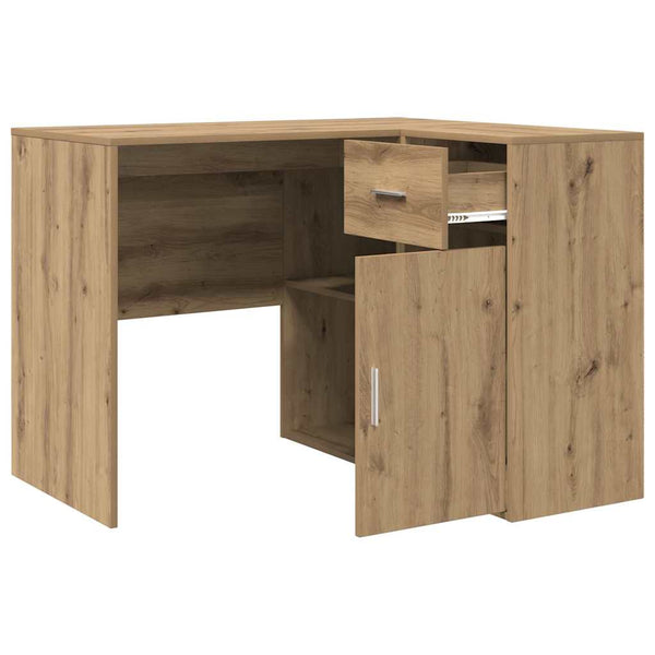 Eckschreibtisch Artisan-Eiche mit Schubladen