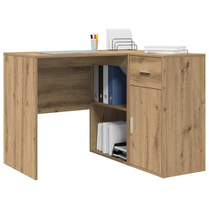 Eckschreibtisch Artisan-Eiche mit Schubladen