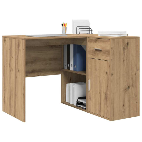 Eckschreibtisch Artisan-Eiche mit Schubladen