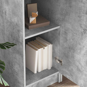 Schreibtisch 2er-Set Beton Grau