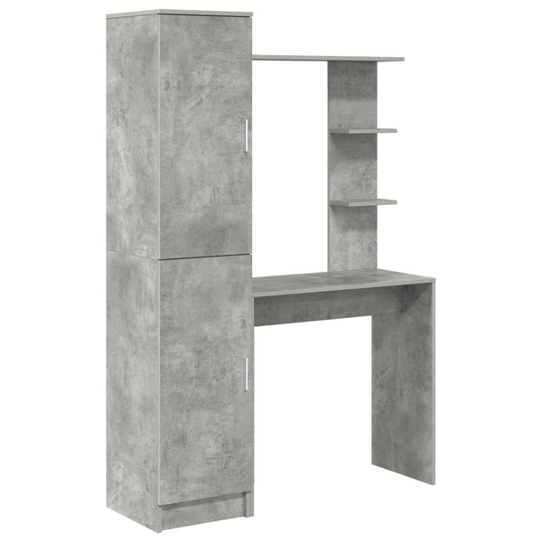 Schreibtisch 2er-Set Beton Grau