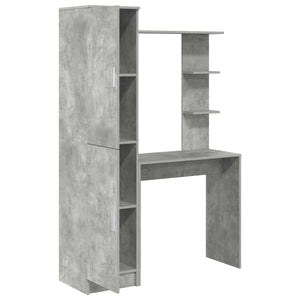 Schreibtisch 2er-Set Beton Grau