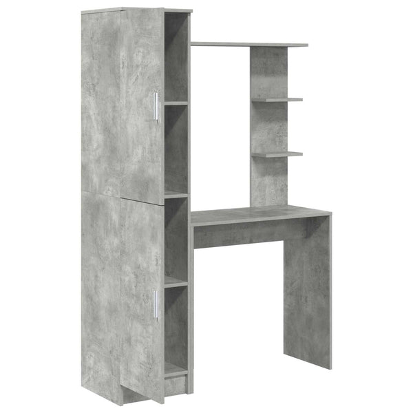 Schreibtisch 2er-Set Beton Grau