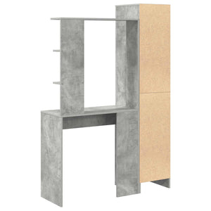 Schreibtisch 2er-Set Beton Grau
