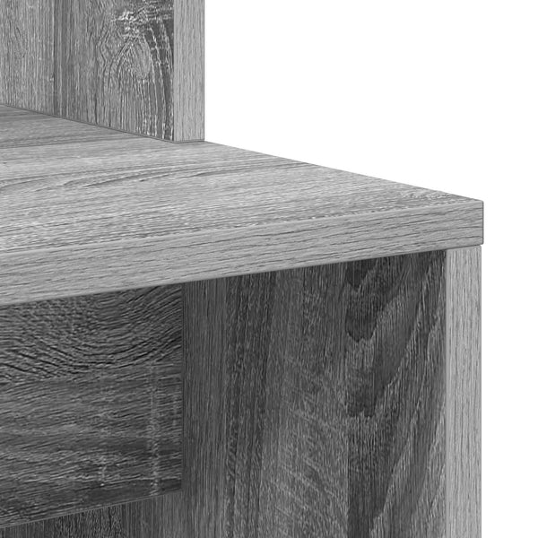 Schreibtisch 2er-Set Grau Sonoma