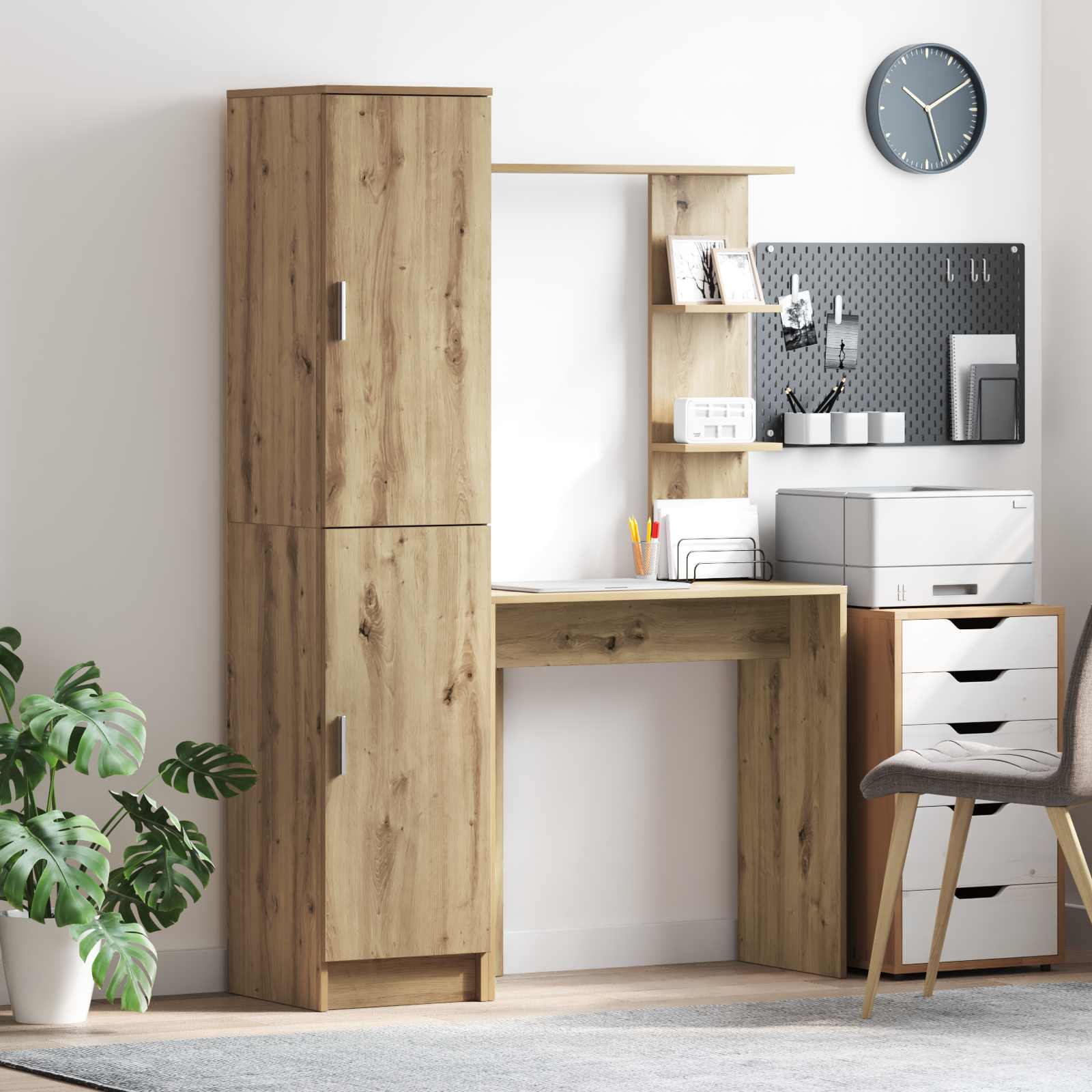 Schreibtisch 2er Set Artisan Eiche