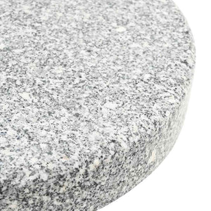 Sonnenschirmständer Grau Granit Rund 29,8kg