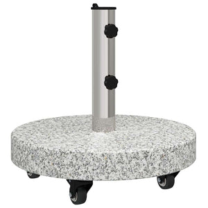 Sonnenschirmständer Grau Granit Rund 29,8kg