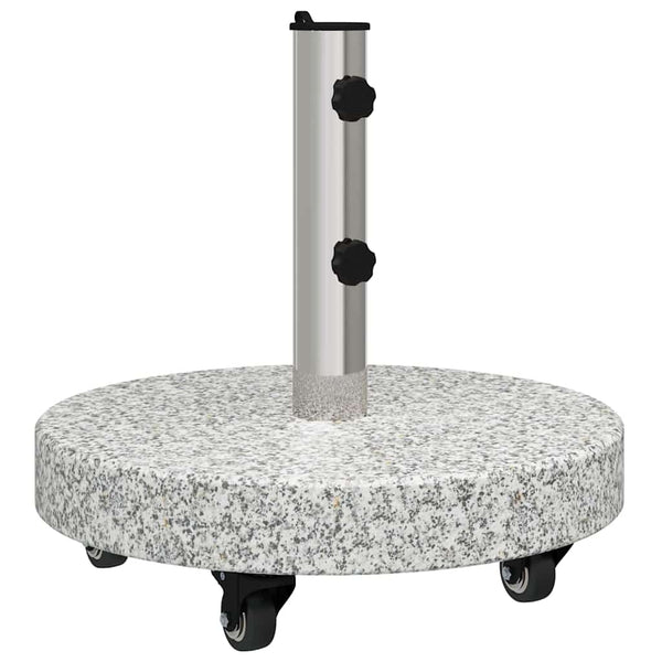 Sonnenschirmständer Grau Granit Rund 29,8kg