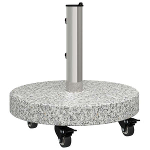 Sonnenschirmständer Grau Granit Rund 29,8kg