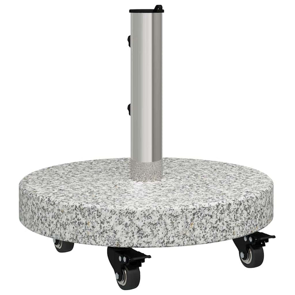 Sonnenschirmständer Grau Granit Rund 29,8kg