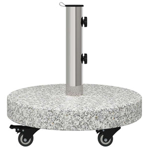 Sonnenschirmständer Grau Granit Rund 29,8kg